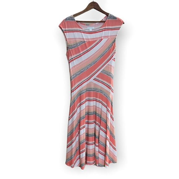 New York & Company Sleeveless Striped Midi Dress - Picture 2 of 8